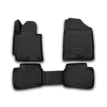 Килимки 3D в салон для Hyundai Elantra MD '11-15, поліуретанові Element-Novline