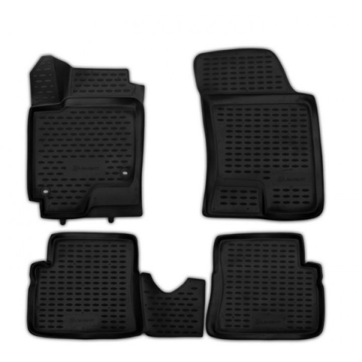 Килимки 3D в салон для Hyundai Getz '02-11, поліуретанові Element-Novline