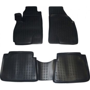 Килимки в салон для Hyundai Santa Fe '01-06 SM, поліуретанові Element-Novline