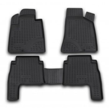Килимки в салон для Hyundai Santa Fe '06-10 CM, поліуретанові Element-Novline