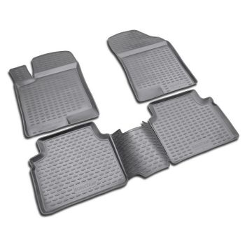 Килимки в салон для Hyundai Sonata '05-10, поліуретанові Element-Novline