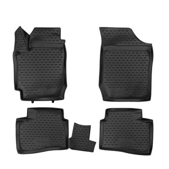 Килимки 3D в салон для Kia Cerato Koup '09-13, поліуретанові Element-Novline