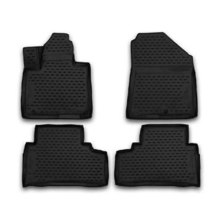 Килимки 3D в салон для Kia Sorento 2015- UM, поліуретанові Element-Novline