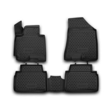 Килимки 3D в салон для Kia Sportage 2010-2015, поліуретанові Element-Novline