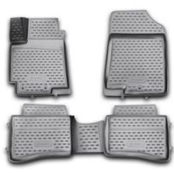 Килимки 3D в салон для Kia Rio '11-15, поліуретанові Element-Novline