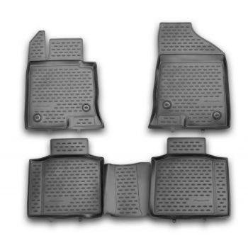Коврики в салон для Kia Cadenza '11-16, полиуретановые Element-Novline