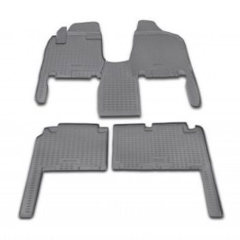Коврики в салон для Kia Carnival '06-12 АКПП, полиуретановые Element-Novline