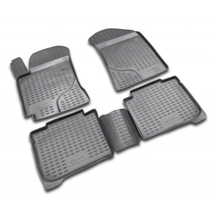 Килимки в салон для Kia Cerato '04-09, поліуретанові Element-Novline