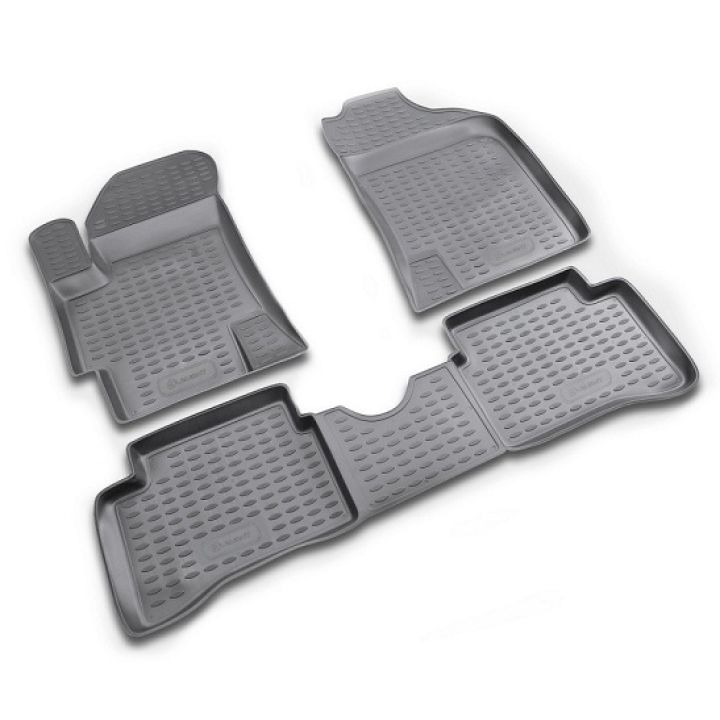 Килимки в салон для Kia Rio '05-11, поліуретанові Element-Novline