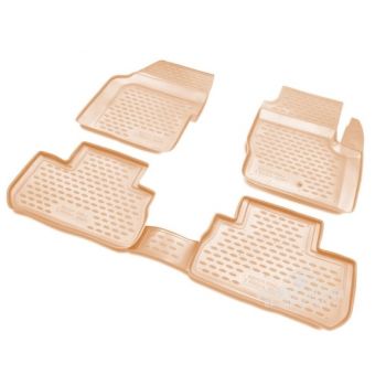 Килимки в салон для Land Rover Freelander 2 '06-14 бежеві, поліуретанові Element-Novline
