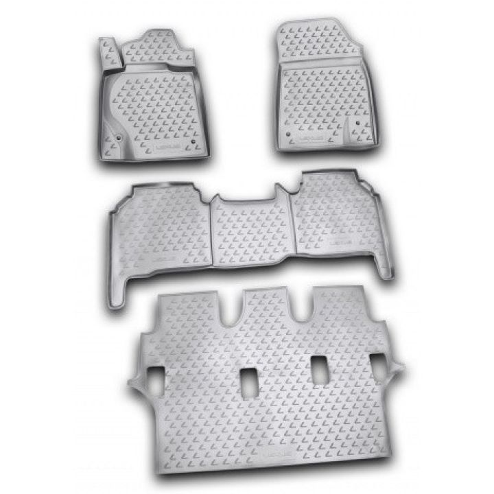 Коврики в салон для Lexus LX 570 '08-12, полиуретановые Element-Novline