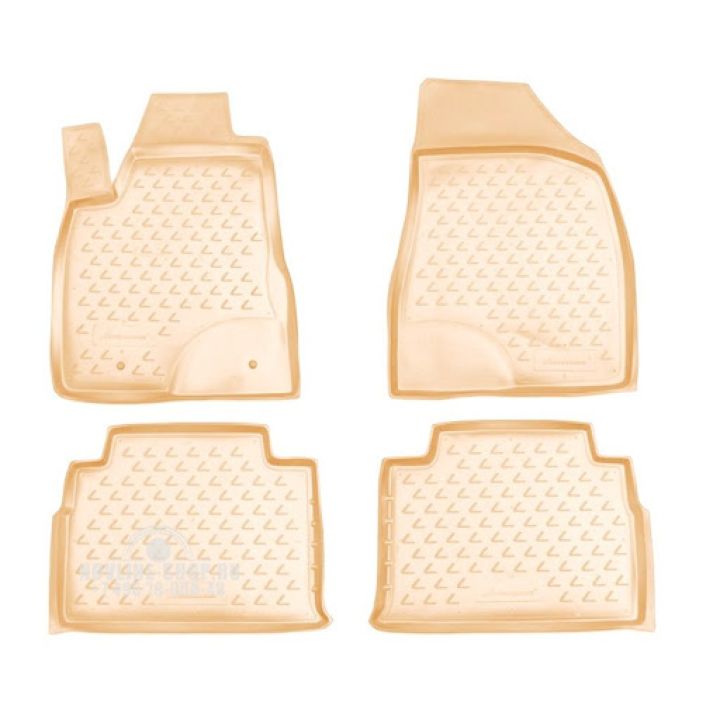 Коврики в салон для Lexus RX '03-08 бежевые, полиуретановые Element-Novline
