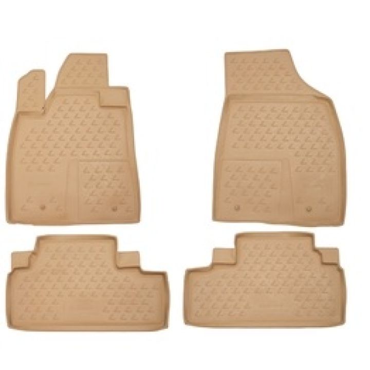 Килимки в салон для Lexus RX '09-12 бежеві, поліуретанові Element-Novline