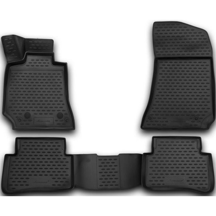 Коврики 3D в салон для Mercedes E-Class W212 '09-15, полиуретановые Element-Novline