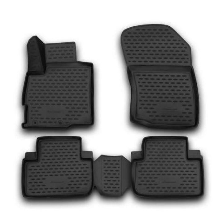 Килимки 3D в салон для Mitsubishi Outlander '12-, поліуретанові Element-Novline