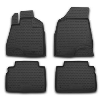 Килимки в салон для Nissan NP300 '08-, поліуретанові Element-Novline
