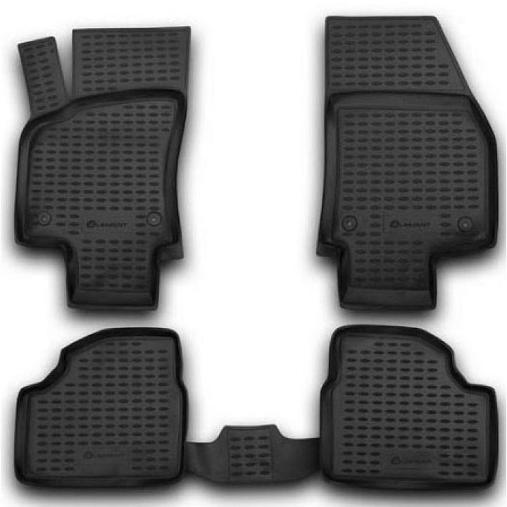 Коврики в салон для Opel Astra H '04-15, хетчбек, полиуретановые Element-Novline