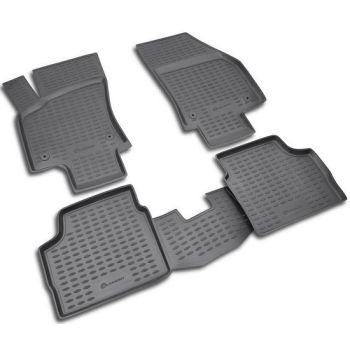 Килимки в салон для Opel Astra H '04-15, седан, поліуретанові Element-Novline