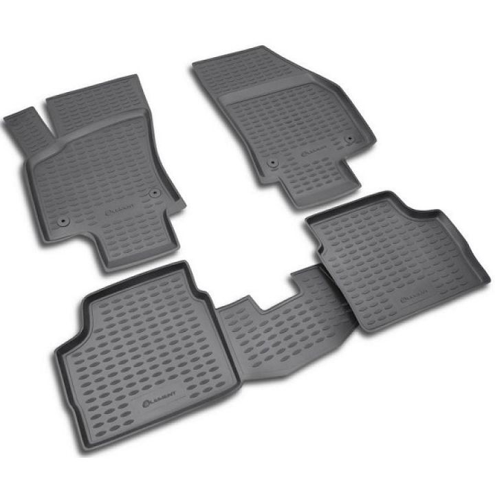 Килимки в салон для Opel Astra H '04-15, седан, поліуретанові Element-Novline