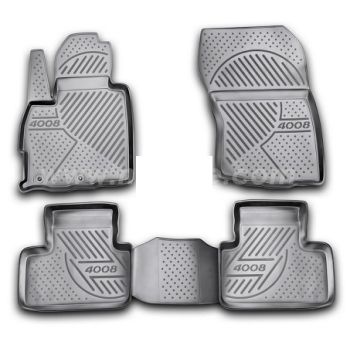 Килимки в салон для Peugeot 4008 '12-17, поліуретанові Element-Novline