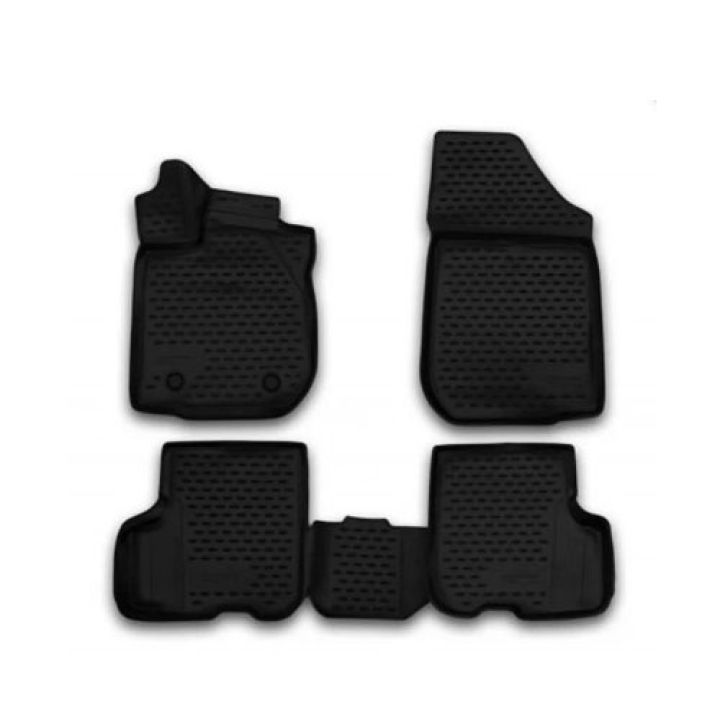 Килимки 3D в салон для Renault Logan '13-, поліуретанові Element-Novline