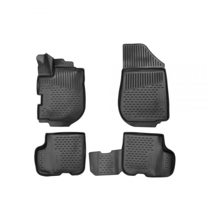 Килимки 3D в салон для Renault Logan '16-, поліуретанові Element-Novline