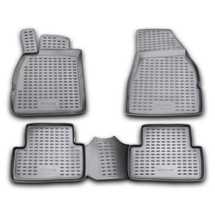 Коврики в салон для Renault Megane 2 '02-08, полиуретановые Element-Novline