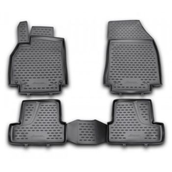 Килимки в салон для Renault Megane 3 '08-16, поліуретанові Element-Novline