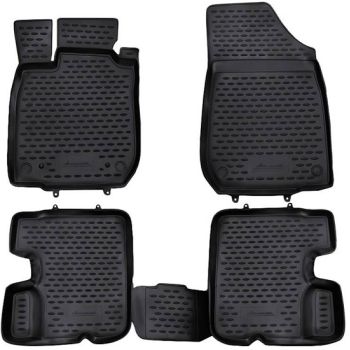 Килимки в салон для Renault Sandero '08-12, поліуретанові Element-Novline