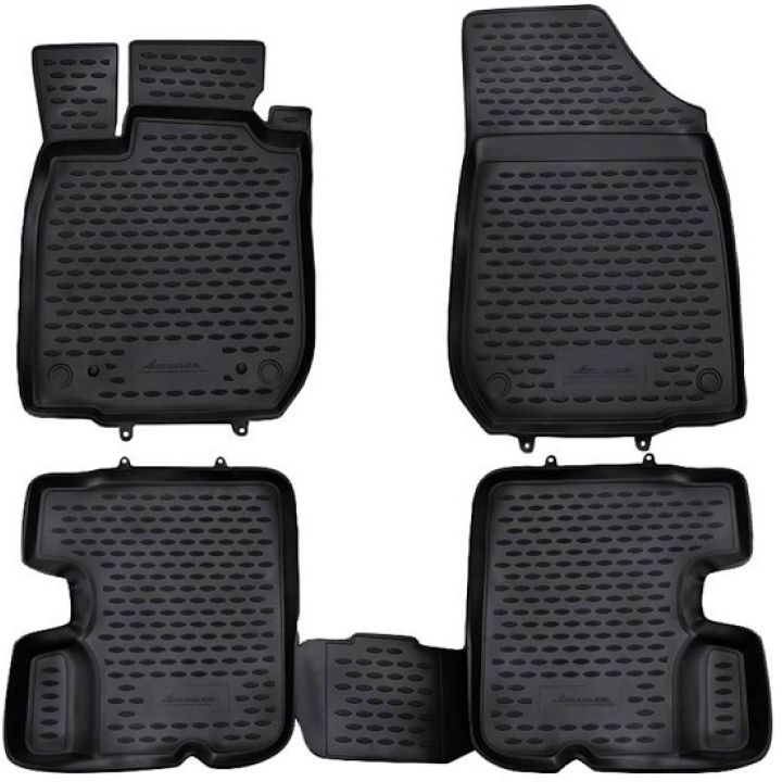 Килимки в салон для Renault Sandero '08-12, поліуретанові Element-Novline
