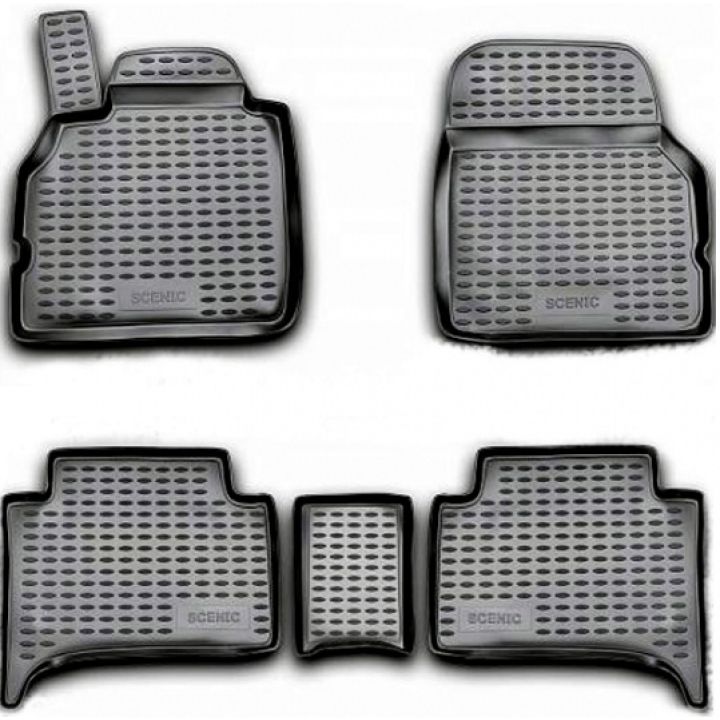 Килимки в салон для Renault Scenic '03-08, поліуретанові Element-Novline
