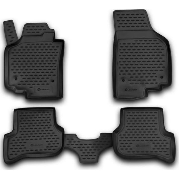 Килимки в салон для Seat Leon '05-12, поліуретанові Element-Novline