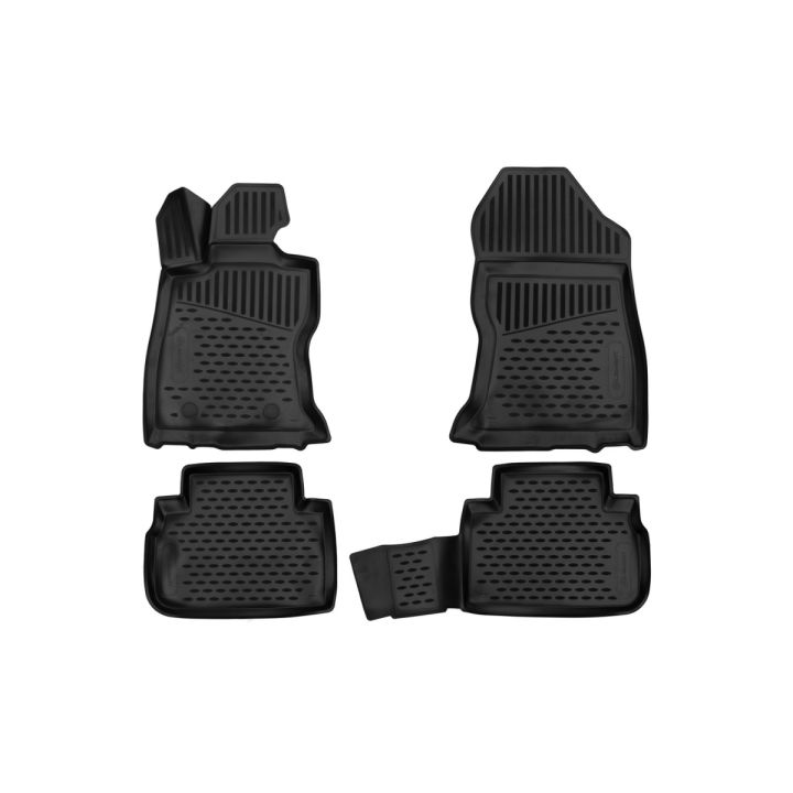 Коврики 3D в салон для Subaru Forester '19-, полиуретановые Element-Novline