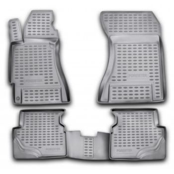 Килимки в салон для Subaru Forester '03-08, поліуретанові Element-Novline