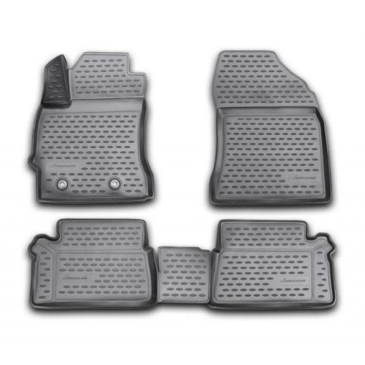 Килимки 3D в салон для Toyota Auris '13-, поліуретанові Element-Novline