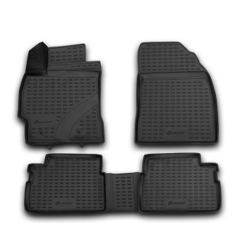 Килимки 3D в салон для Toyota Corolla с 2007-2012, поліуретанові Element-Novline