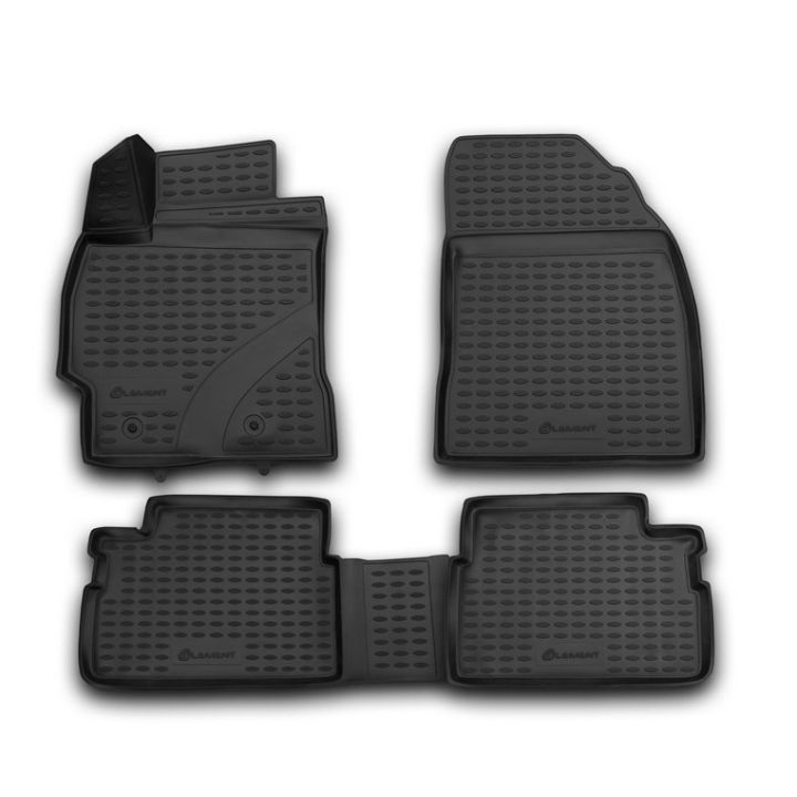 Килимки 3D в салон для Toyota Corolla с 2007-2012, поліуретанові Element-Novline
