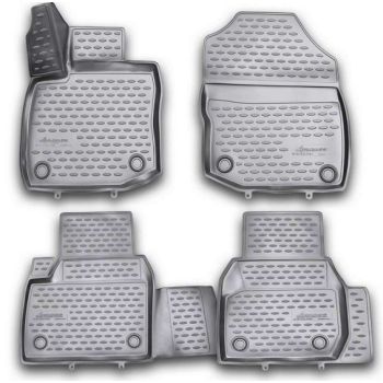 Килимки 3D в салон для Toyota Fortuner 2015-, поліуретанові Element-Novline