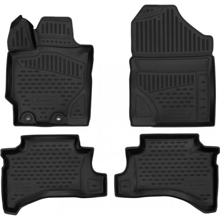 Килимки 3D в салон для Toyota Yaris '20-, поліуретанові Element-Novline