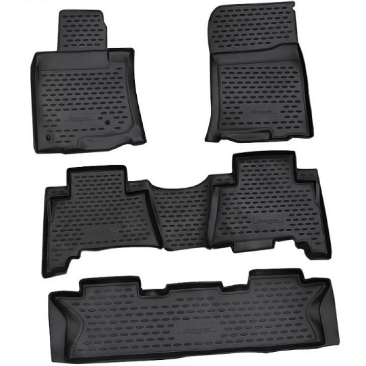 Килимки в салон для Toyota LC Prado 150 '10-13, (7 місць), поліуретанові Element-Novline