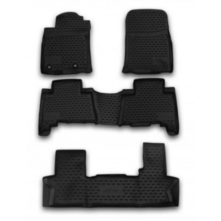 Килимки в салон для Toyota LC Prado 150 '13-, (7 місць), поліуретанові Element-Novline