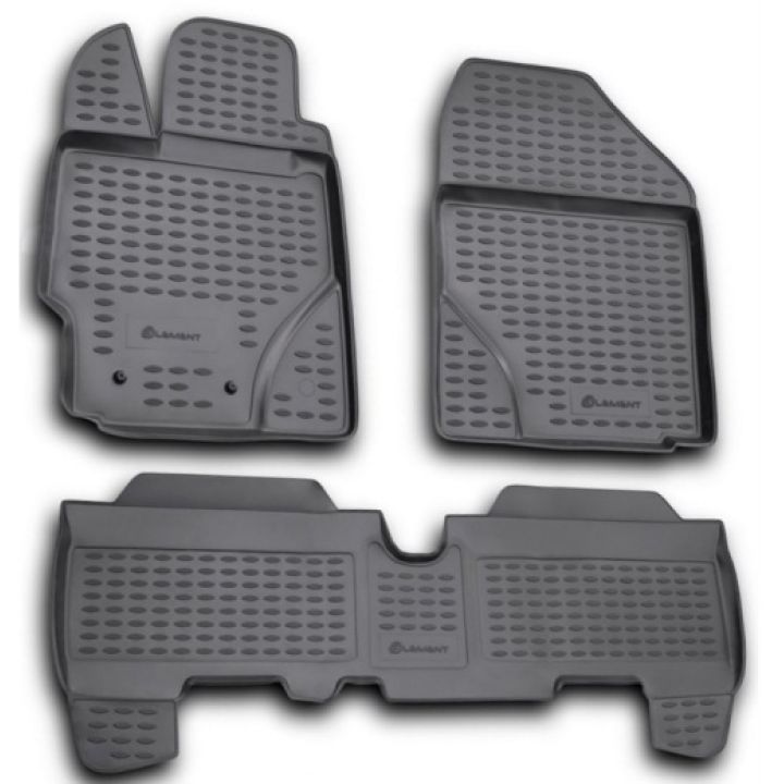Килимки в салон для Toyota Yaris '06-10, поліуретанові Element-Novline