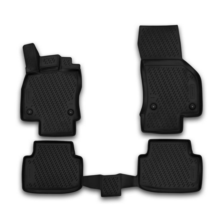 Килимки 3D в салон для Volkswagen Passat B8 '15-, поліуретанові Element-Novline