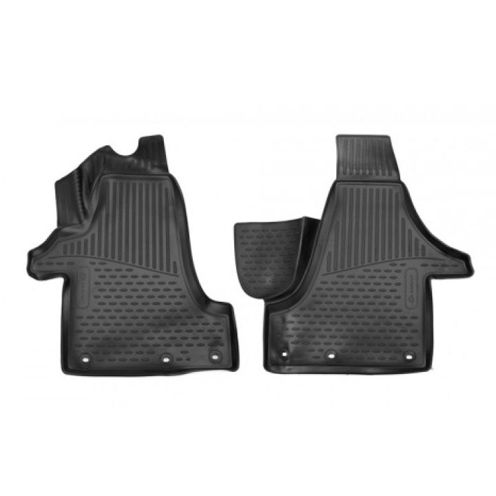 Коврики 3D в салон для Volkswagen Transporter T6 '15-, полиуретановые Element-Novline