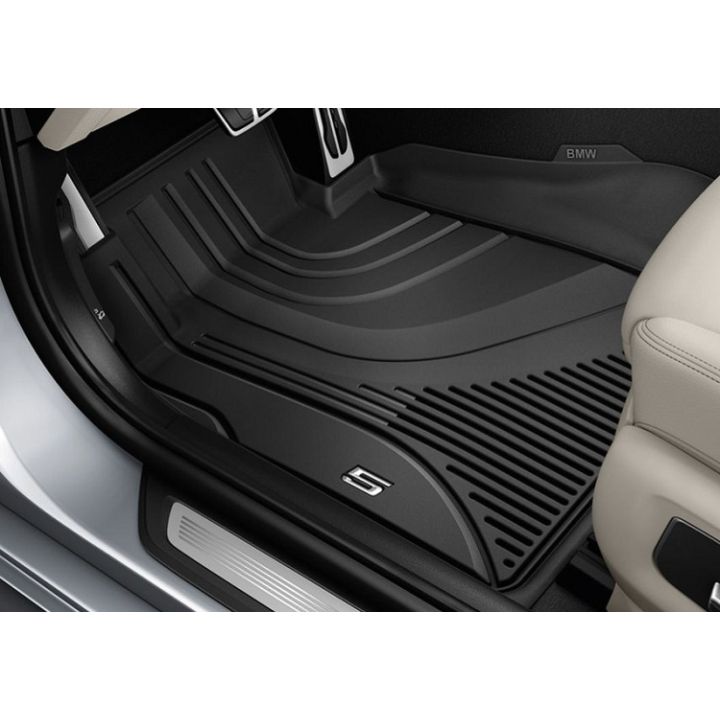 Коврики в салон оригинальные для BMW 5 G30 / 31 2017-, передние с бортиком резиновые (Original)