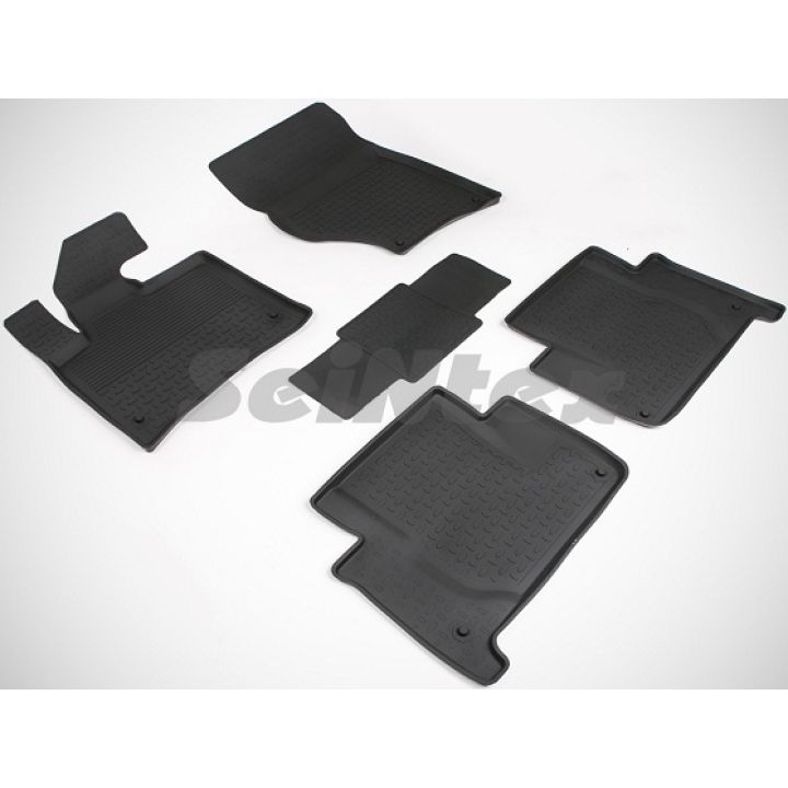 Килимки в салон для Audi Q7 '05-14, чорні (Seintex)