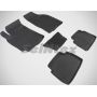 Коврики в салон для Chevrolet Lacetti '03-12 резиновые, черные (Seintex)