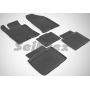 Коврики в салон для Hyundai Sonata '10-15 YF резиновые, черные (Seintex)