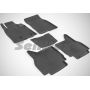 Килимки в салон для Mitsubishi Pajero Wagon 4 '07-, чорні (Seintex)