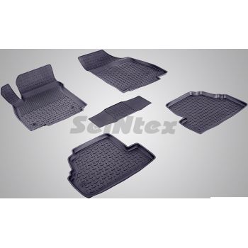 Килимки в салон для Opel Mokka '12- гумові, чорні (Seintex)